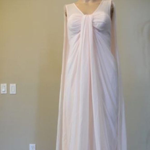 cape back maxi dress